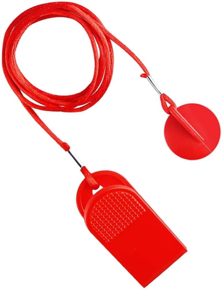 woobles Safety Switch Lock, Treadmill Safety Key Universal Sports Running Machine Magnet Security Round Switch Lock, Treadmill Safety Key - Image 1